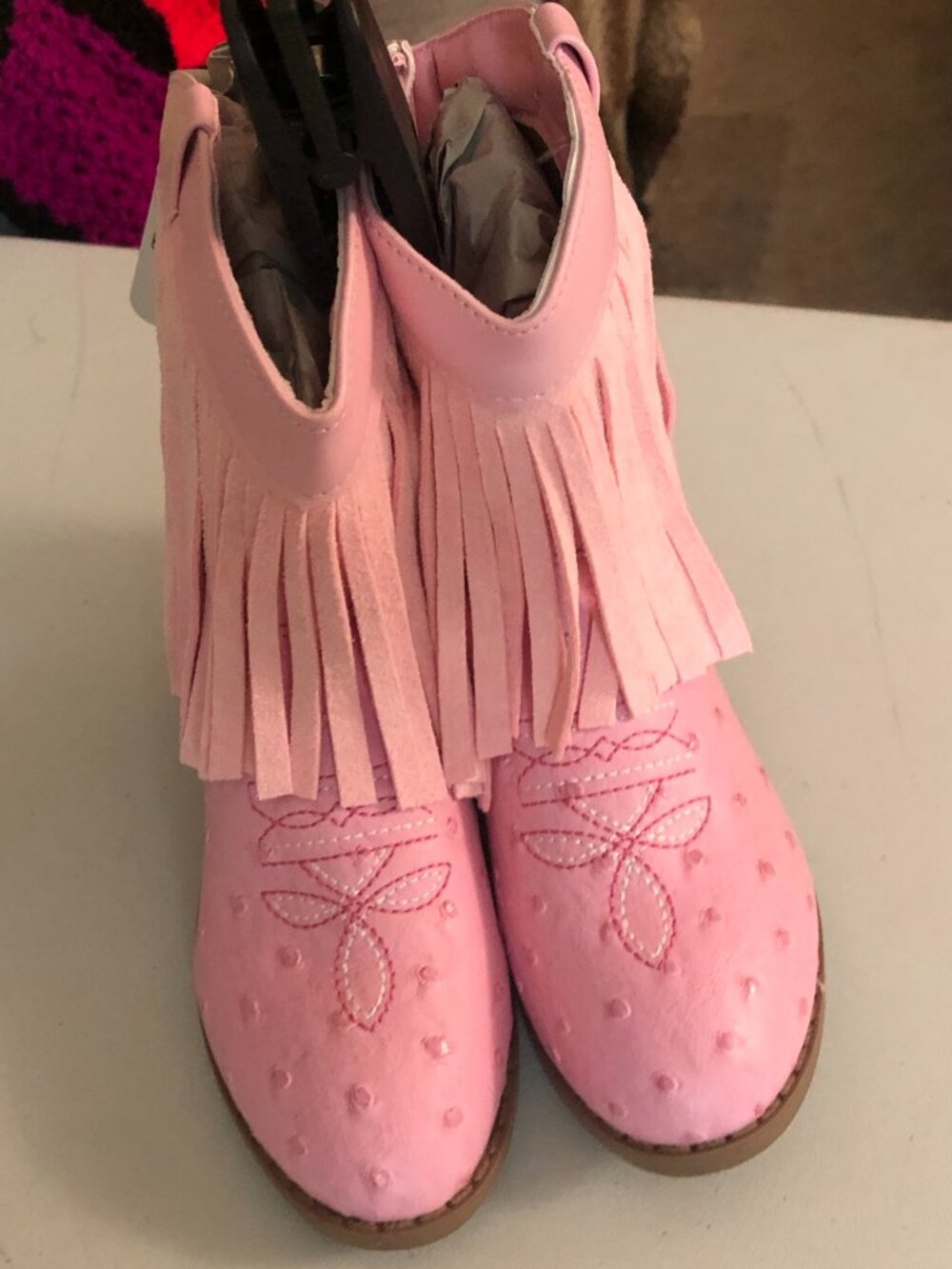 Pawz Girls, Size 12, Pink boots with Tassels; NWT; Super cute & fashionable!